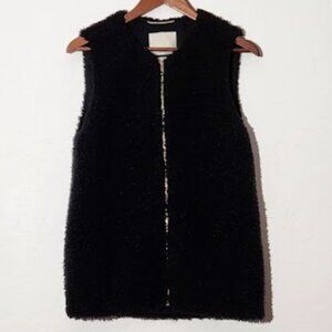 Wilfred Women's Chatou Vest Sherpa Faux Fur Full Zip Jacket Size Small